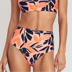 NWT! Feeling Peachy High-Waisted Bikini Swim Bottoms - Size Medium 🌻